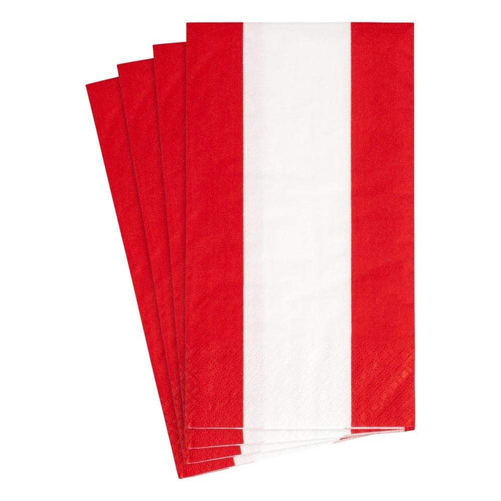 Bandol Stripe Red Guest Napkins