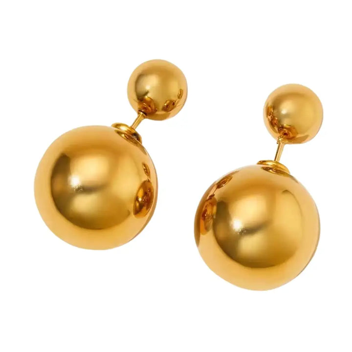 Elliotte Gold Stud Earrings