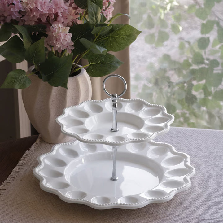 Vida Alegra Two Tiered Egg Server