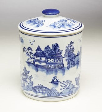 Blue Willow Jar