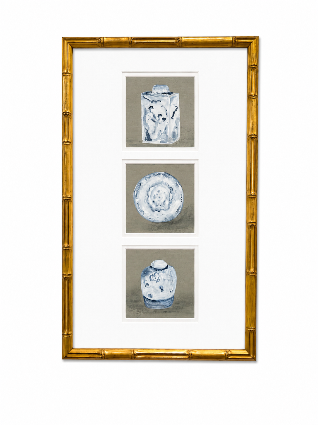 Chinoiserie Dishes Painting 14x22