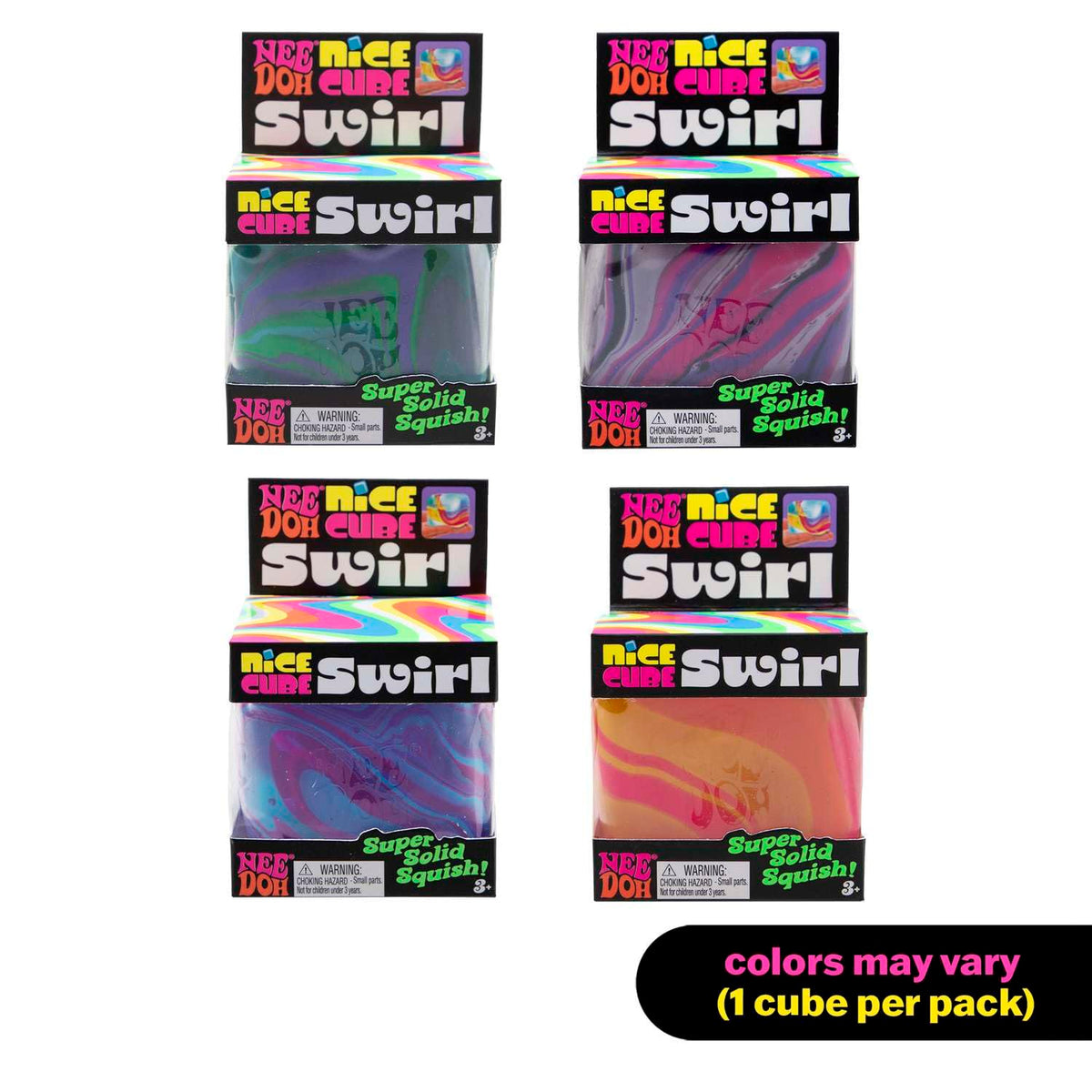 Needoh Swirl Cube Squishy