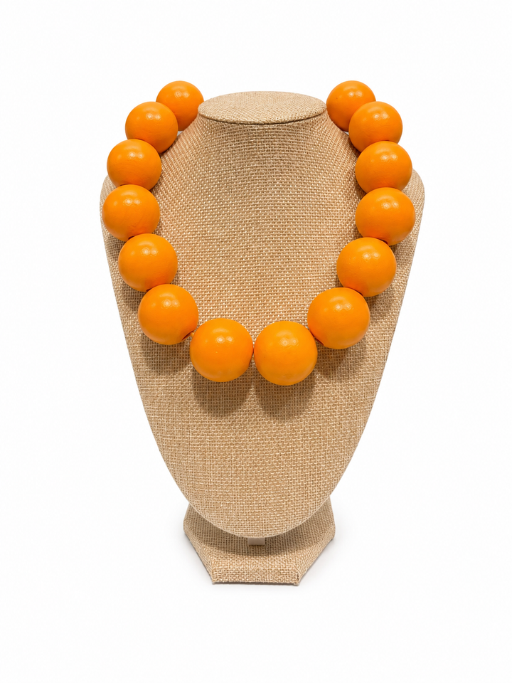 Wood Ball Necklaces