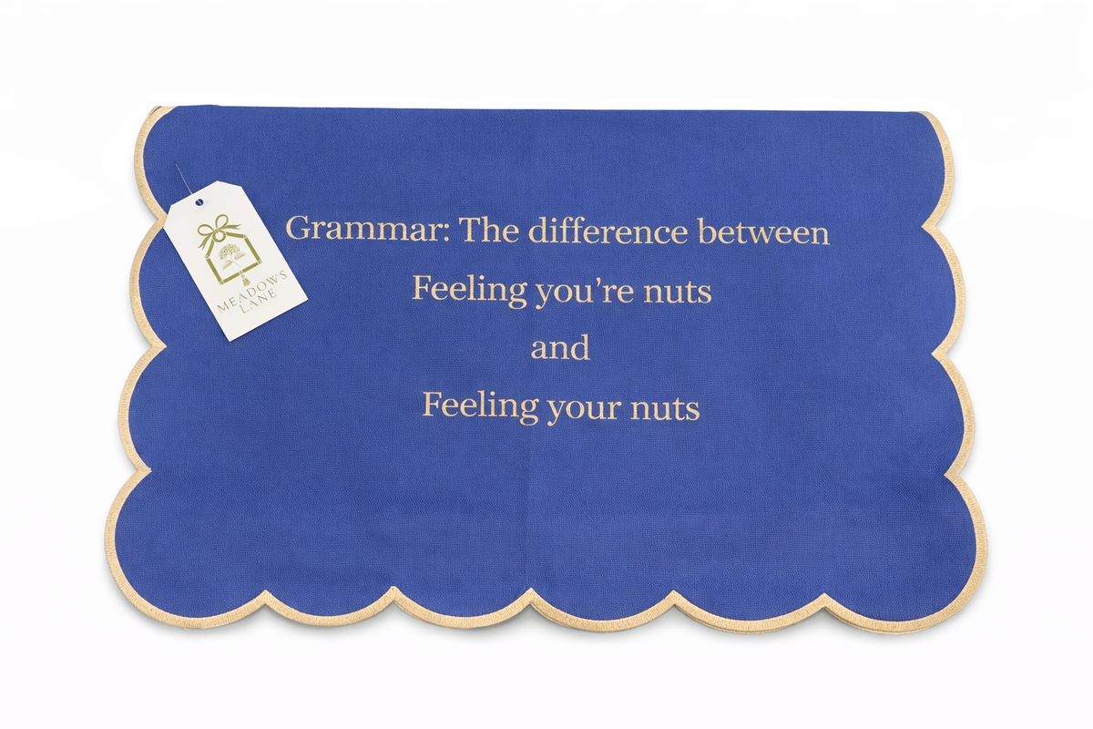 Grammar: The difference tea towel