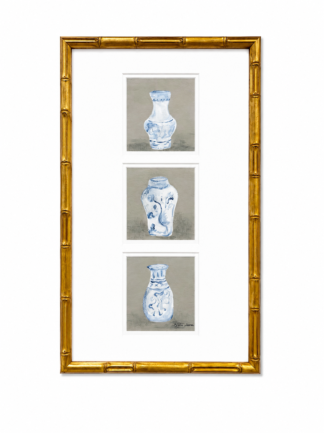 Chinoiserie Dishes Painting 14x22