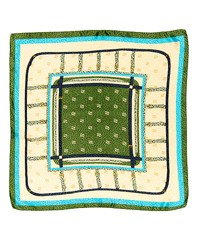 Green Print Scarf