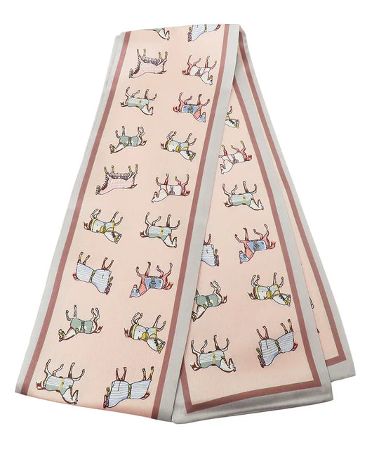 Pink Dust Horse Print Scarf