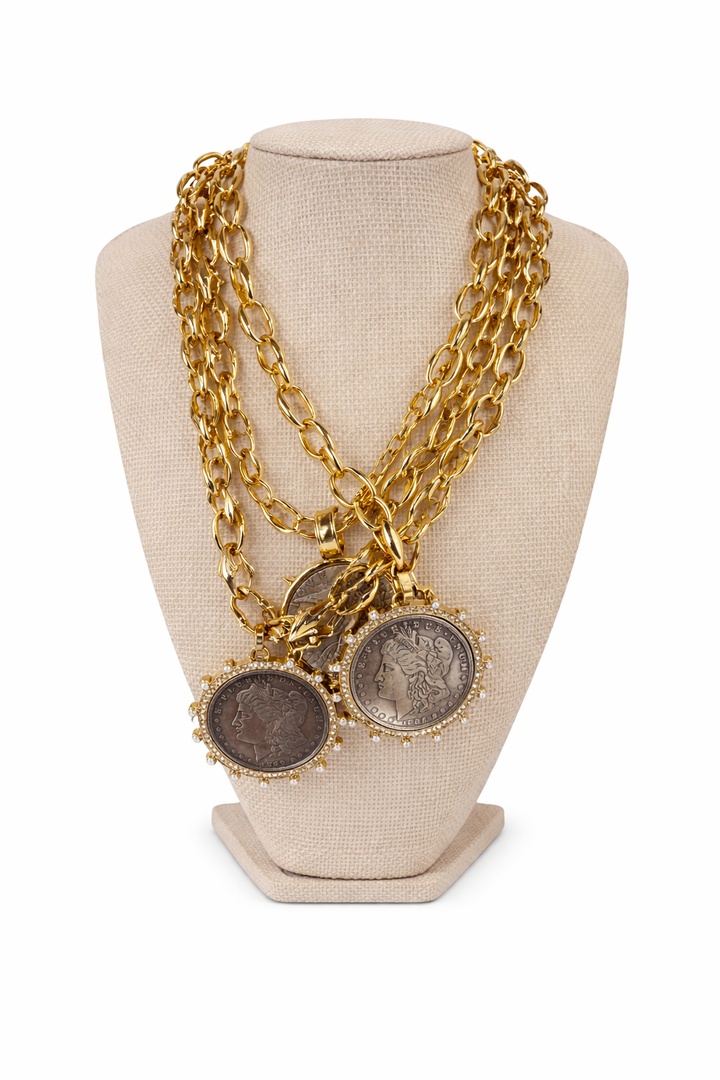 Coin Necklace- Gold