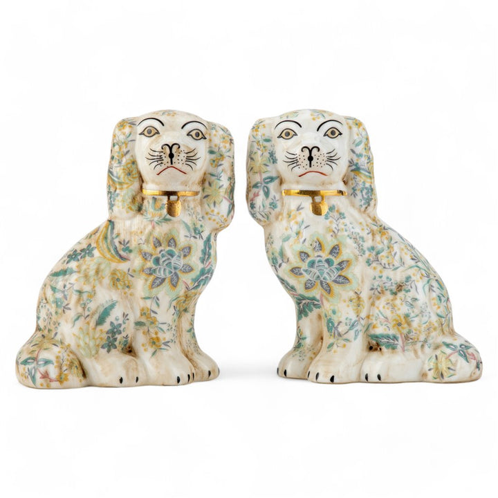 Staffordshire Dogs - Multi Floral 6"