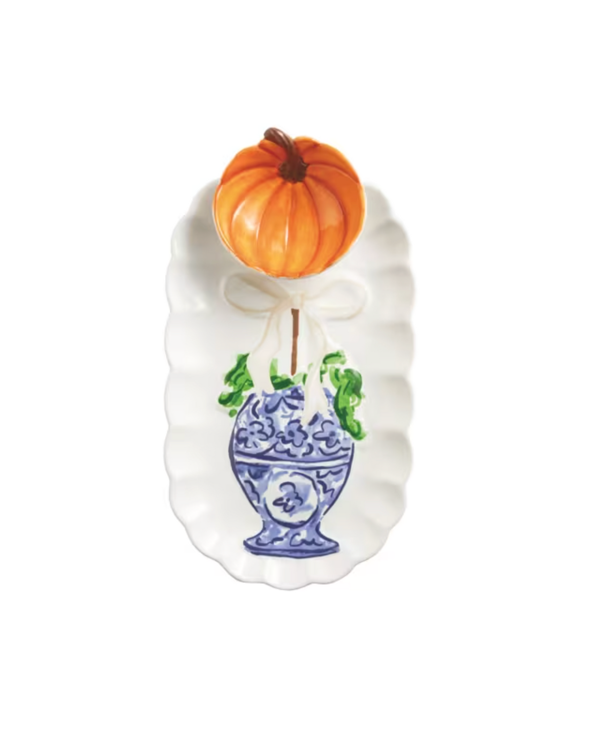 Pumpkin Tray and Tidbit Set