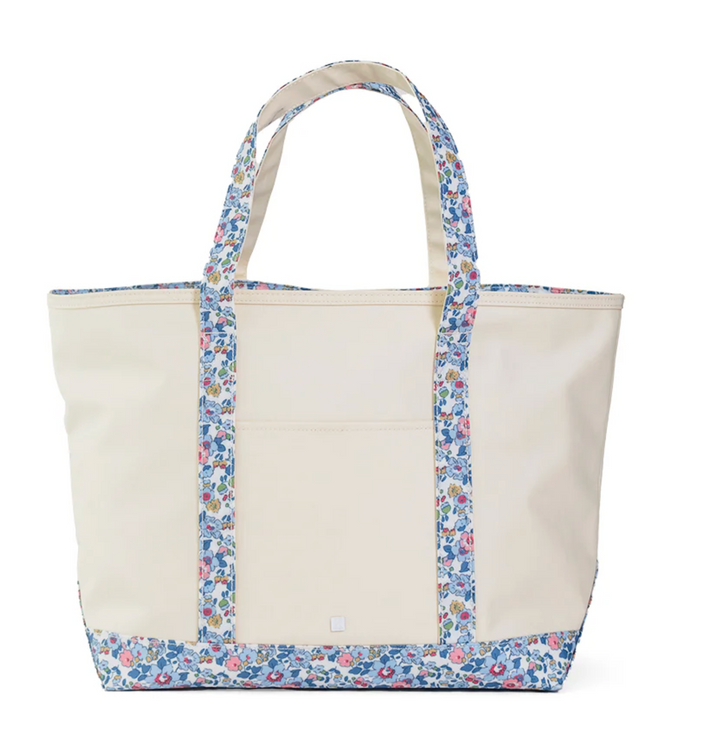 MAXI TOTE - COATED CANVAS (L) w/BRIDGEHAMPTON TRIM