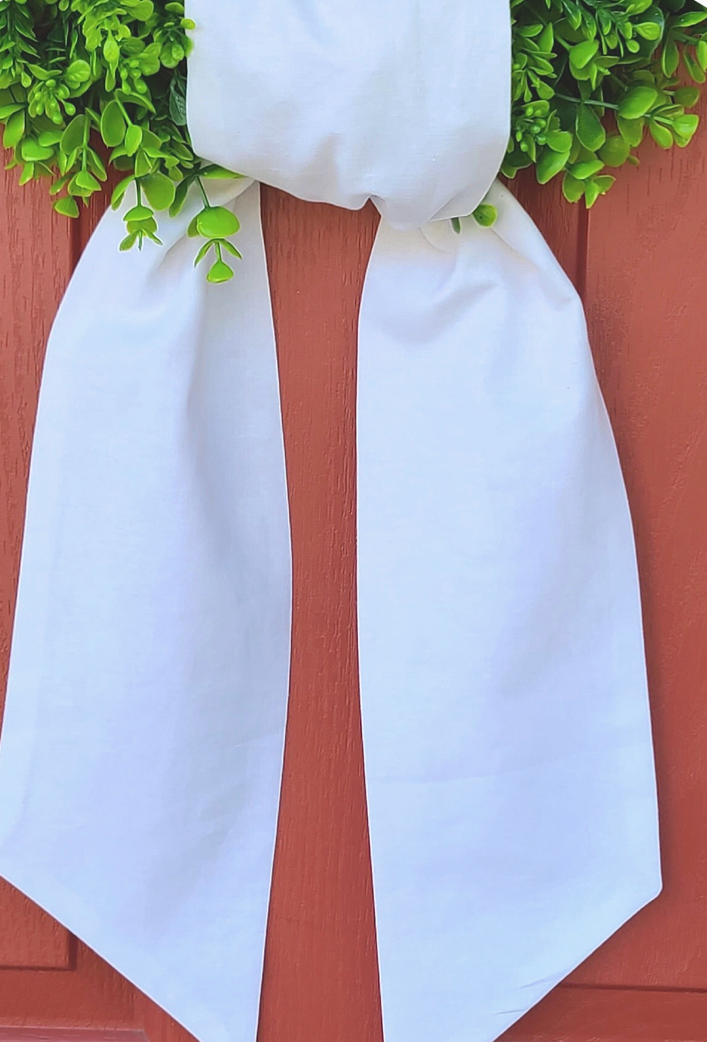 White Wreath Sash
