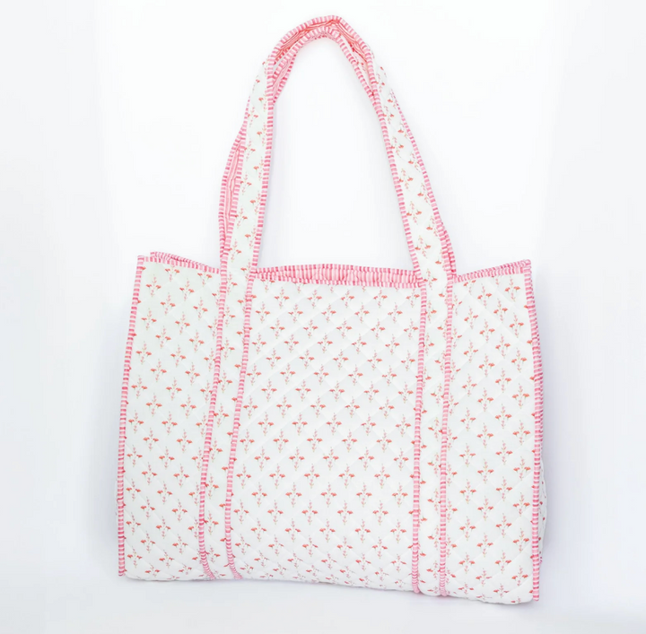 Large Pink Multi Tote Bag