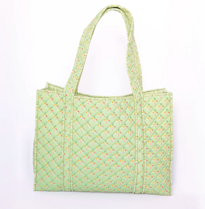 Large Green Multi Tote Bag