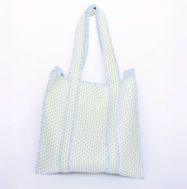Small Abide Floral Tote Bag