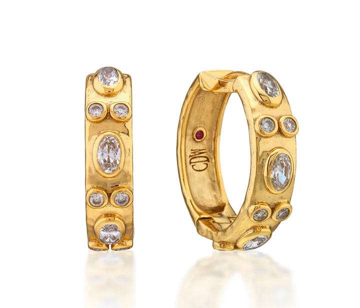 Maharani Huggie Hoop Earrings