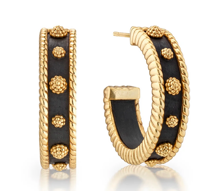 Berry Medium Hoop Earrings