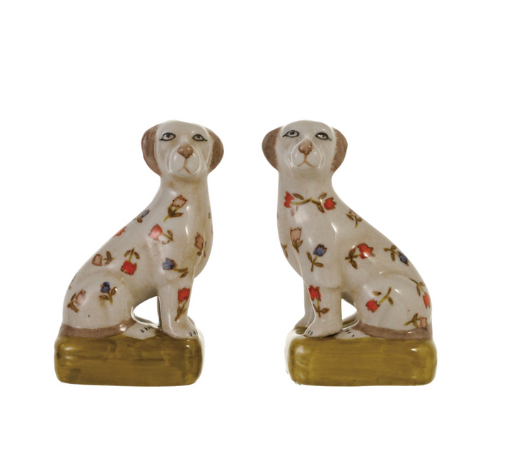 Vintage Reproduction Tulip Dogs - Set of 2