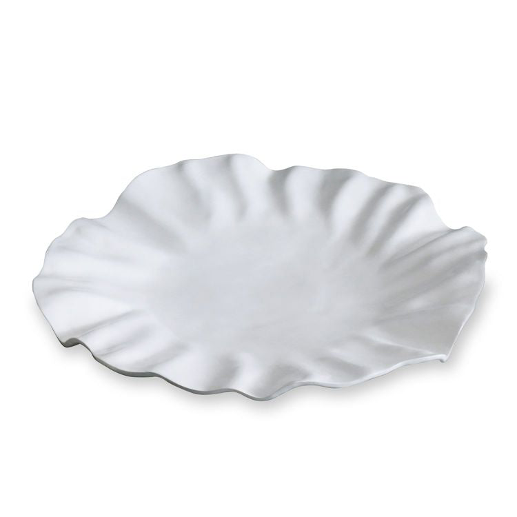 VIDA Bloom Lg Round Platter (White)