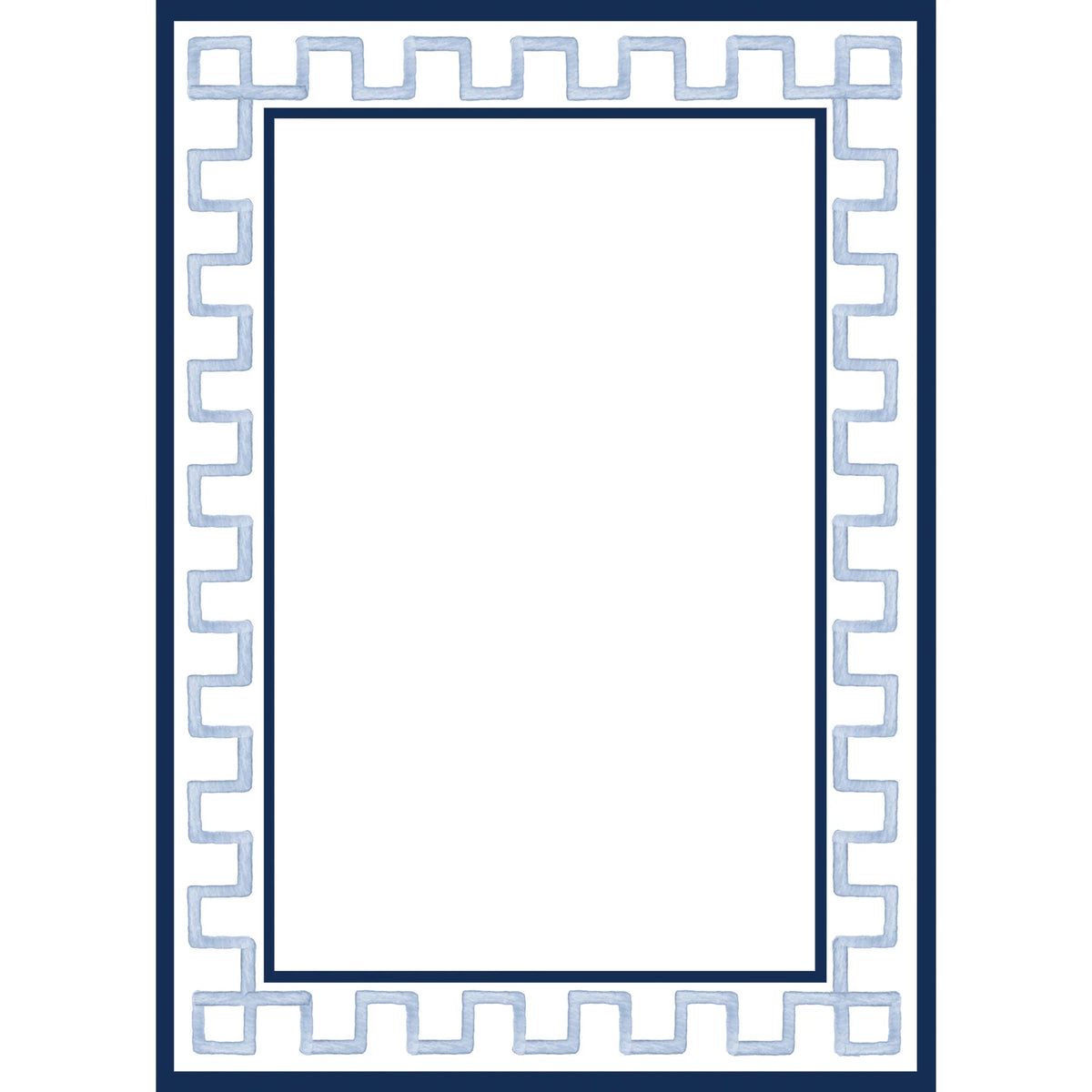 5x7 Greek Key Border Notepad