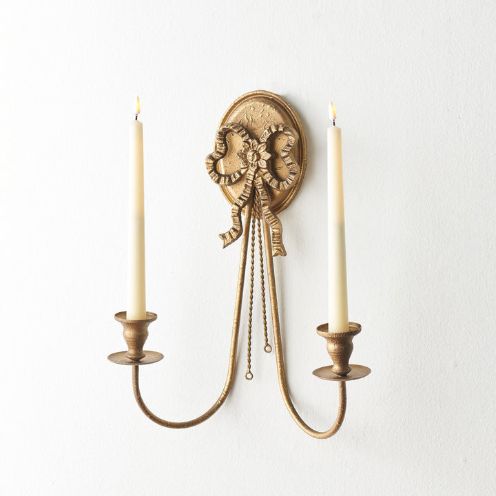 Gold Bow Wall Sconce
