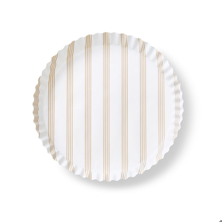 Sandy Stripe Plate Liners