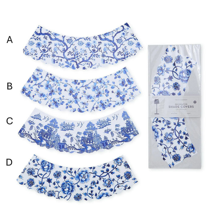 Chinoiserie 24 Pc Paper Shade Cover 4 Patterns