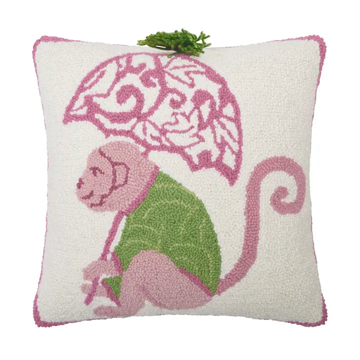 Chinoiserie Monkey Hook Pillow