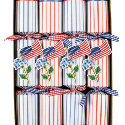 Crackers- Flags and Hydrangeas