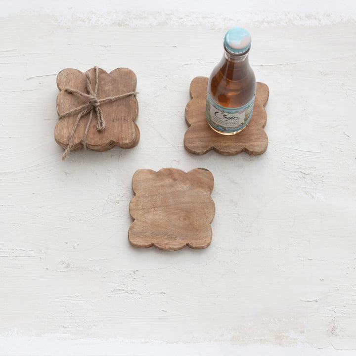 Scalloped Coasters Set of 4