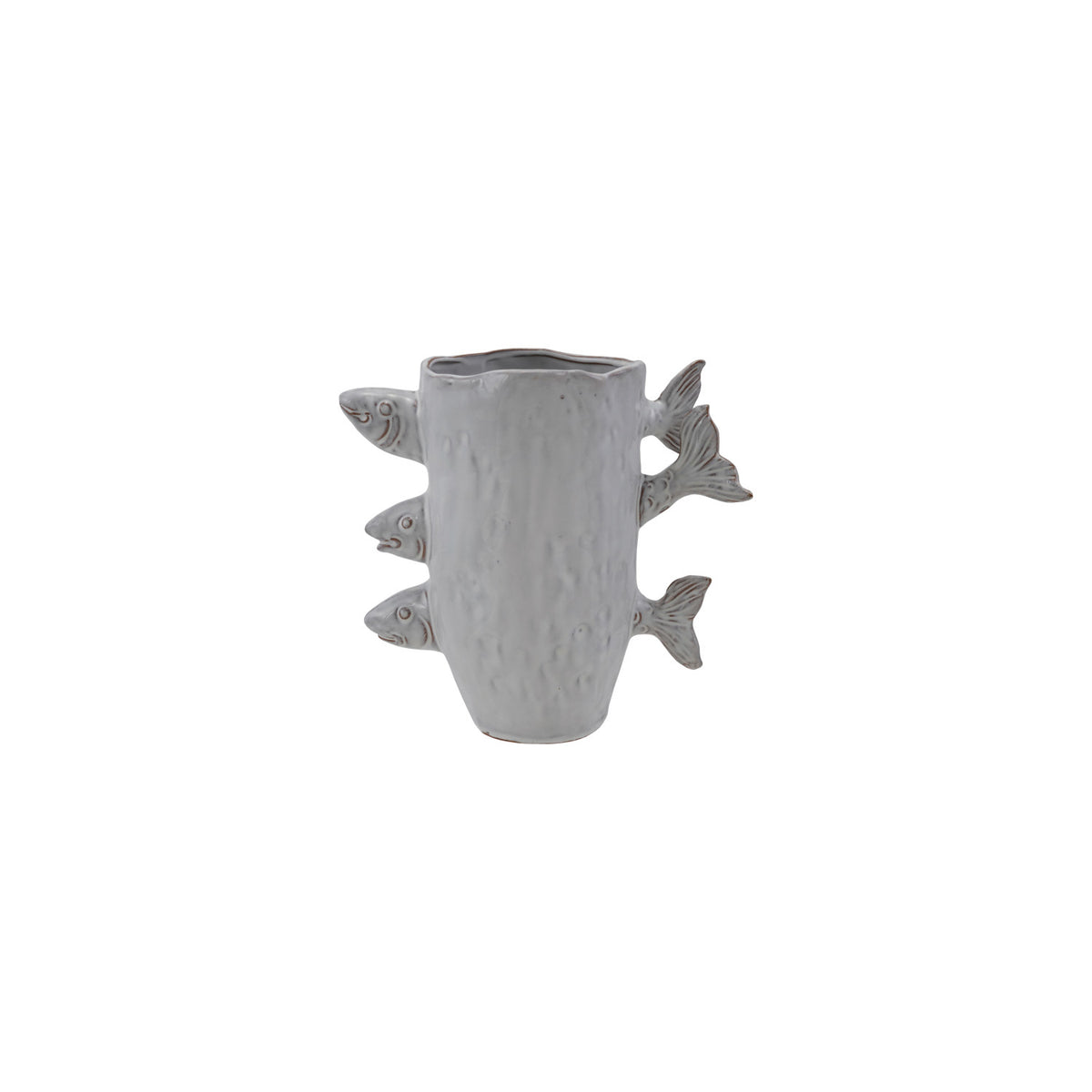 3D Stoneware Fish Vase