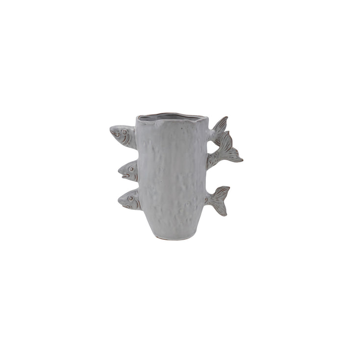 3D Stoneware Fish Vase
