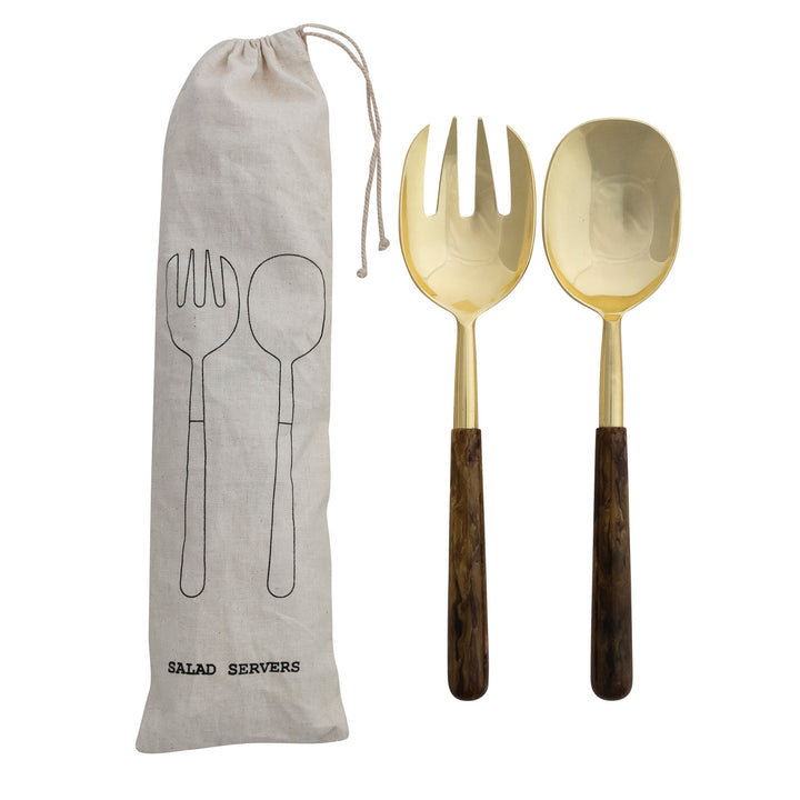 Stainless Steel Salad Servers Set