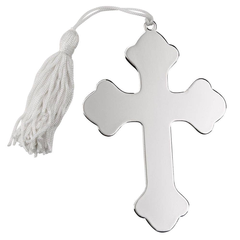 Cross Ornament W/white Tassel