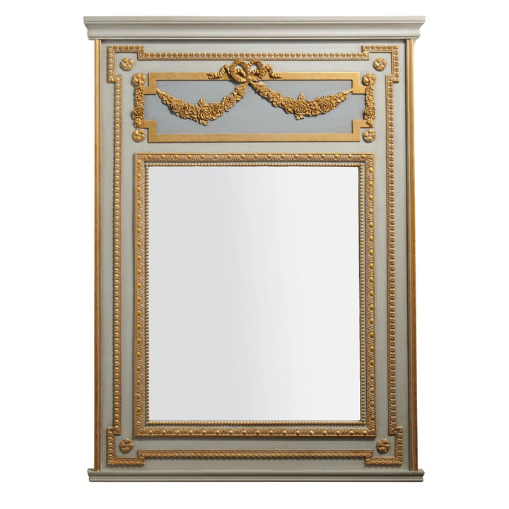 Wood Framed Mirror with Bow