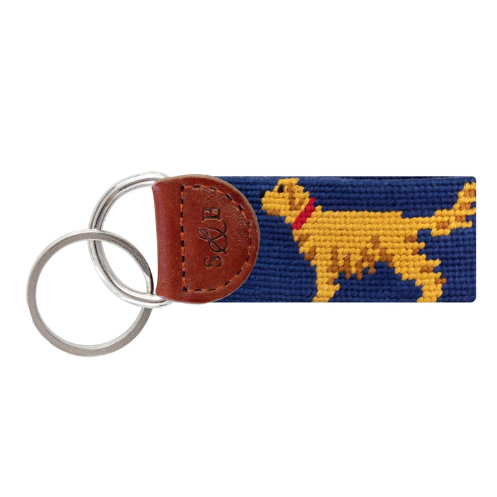 Golden Retriever Key Fob (Classic Navy)