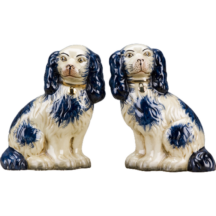 Staffordshire Dogs- Blue 9.5"