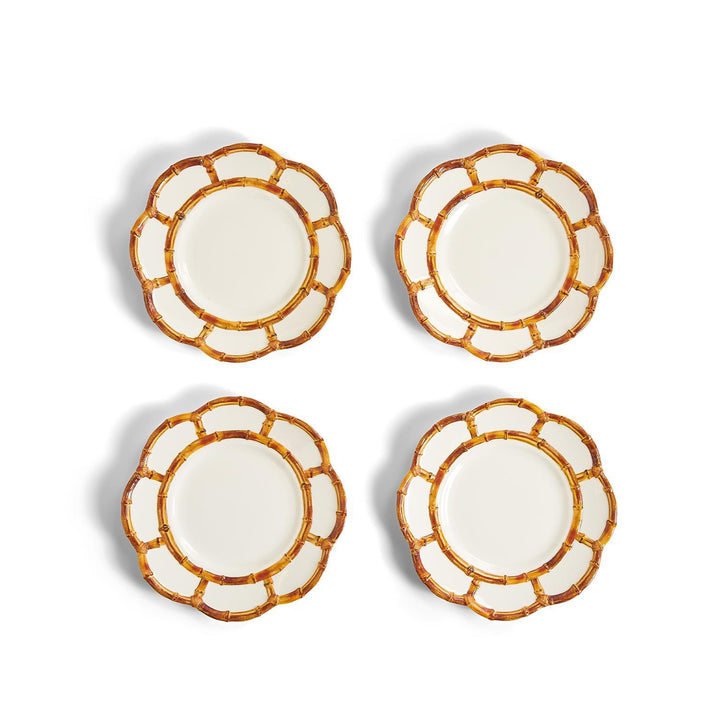 Bamboo Touch Salad / Dessert Plate Set of 4