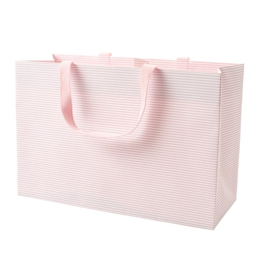 Mini Stripe Blush Extra Large Gift Bag - 15" x 10" x 6"