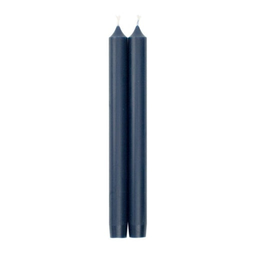 Marine Blue Duet Candle Candle Crown Pairs 10 Inch