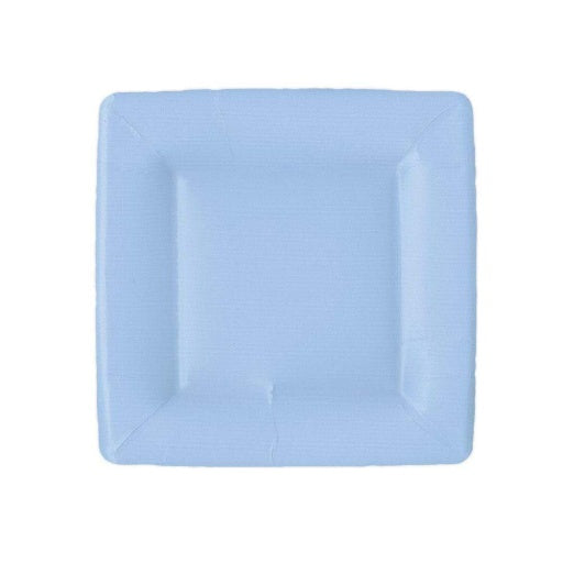 Grosgrain Lt Blue Sq Salad/Dessert Plates Square