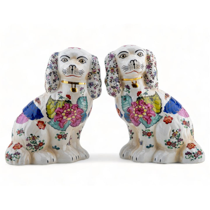 Staffordshire Dogs - Tobacco Leaf 9"