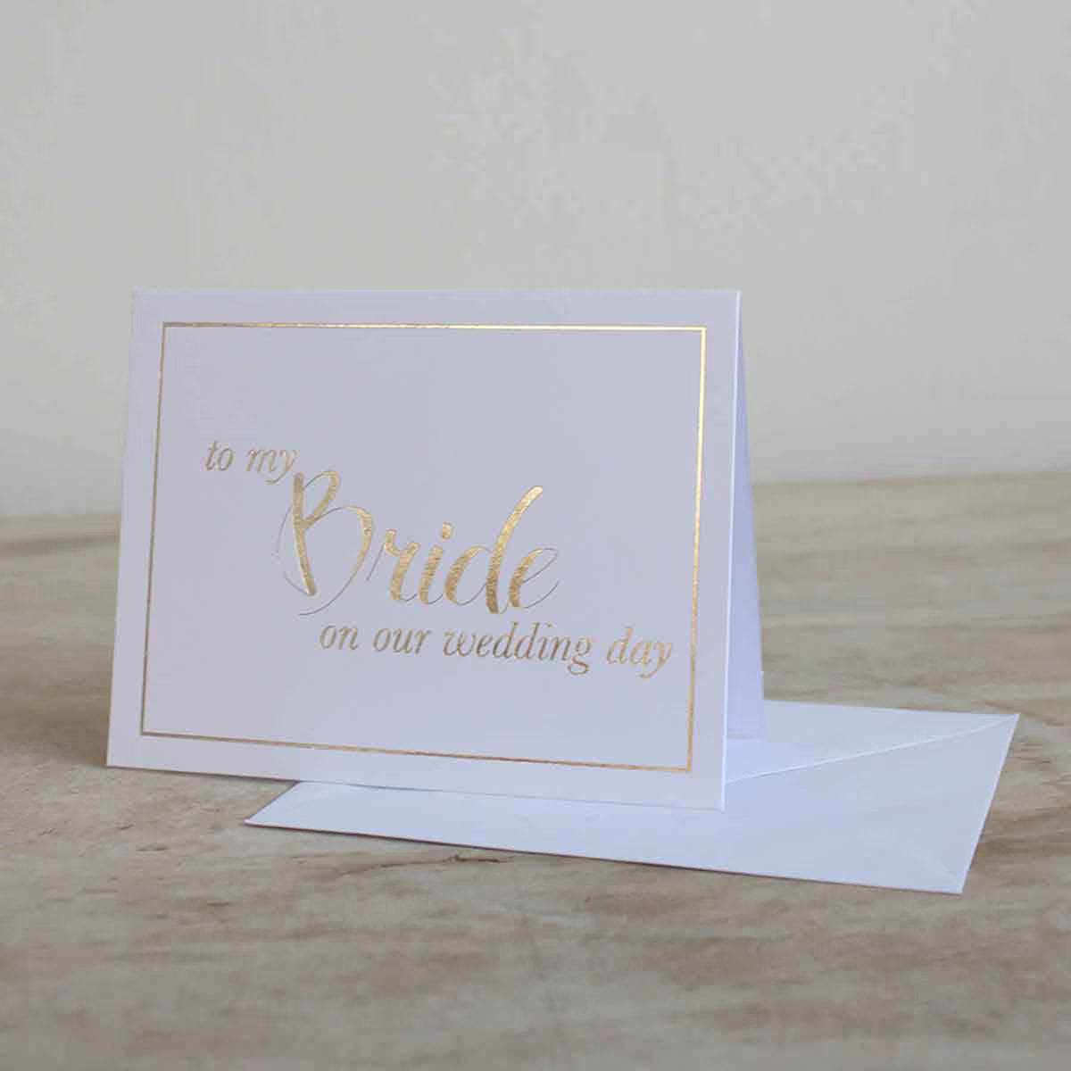 To My Bride Classic Note Card