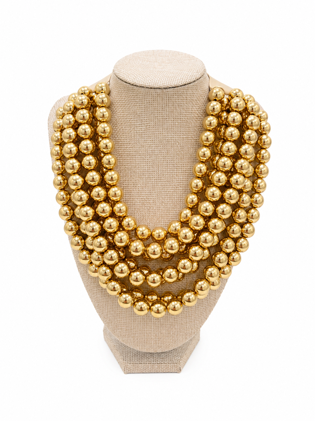 Agate Ball Bead Necklace