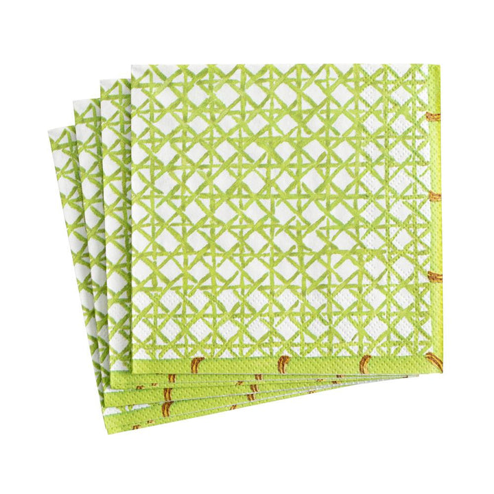 Trellis Green Cocktail Napkins