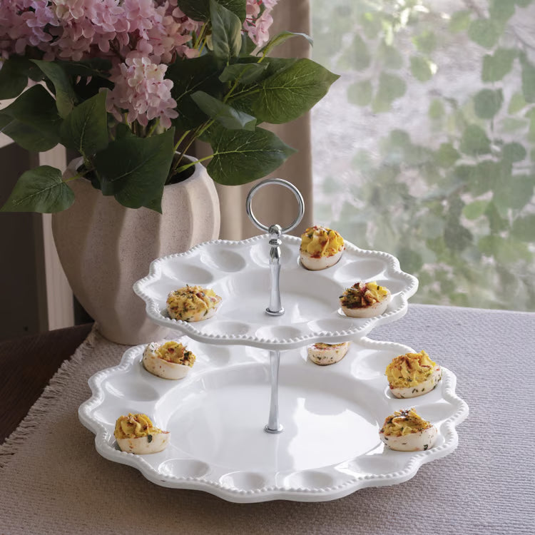 Vida Alegra Two Tiered Egg Server