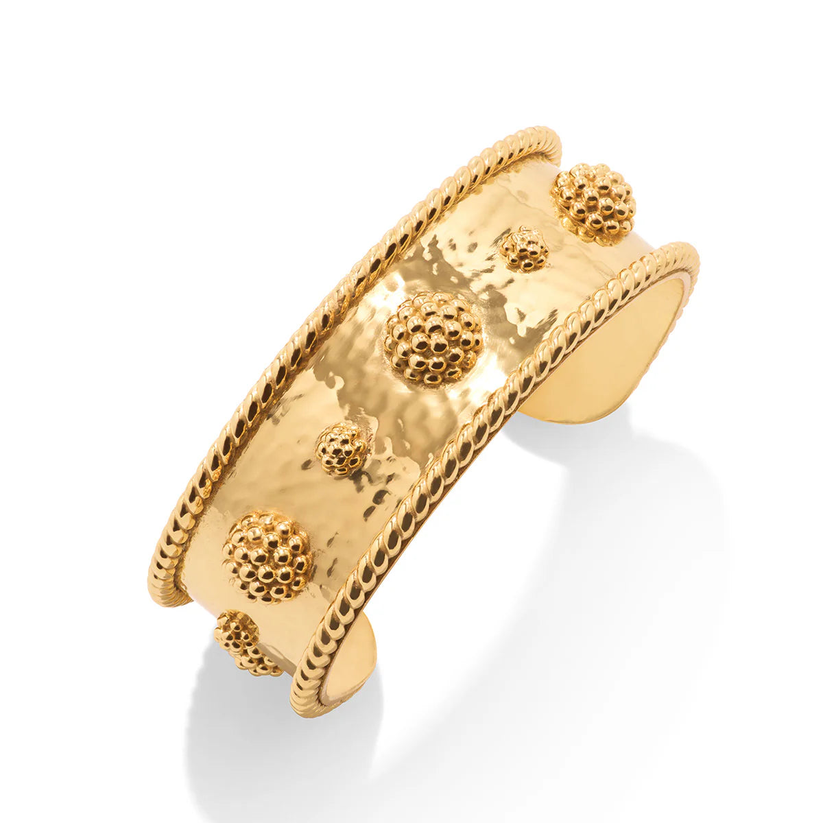 Berry Cuff in Hammered Gold