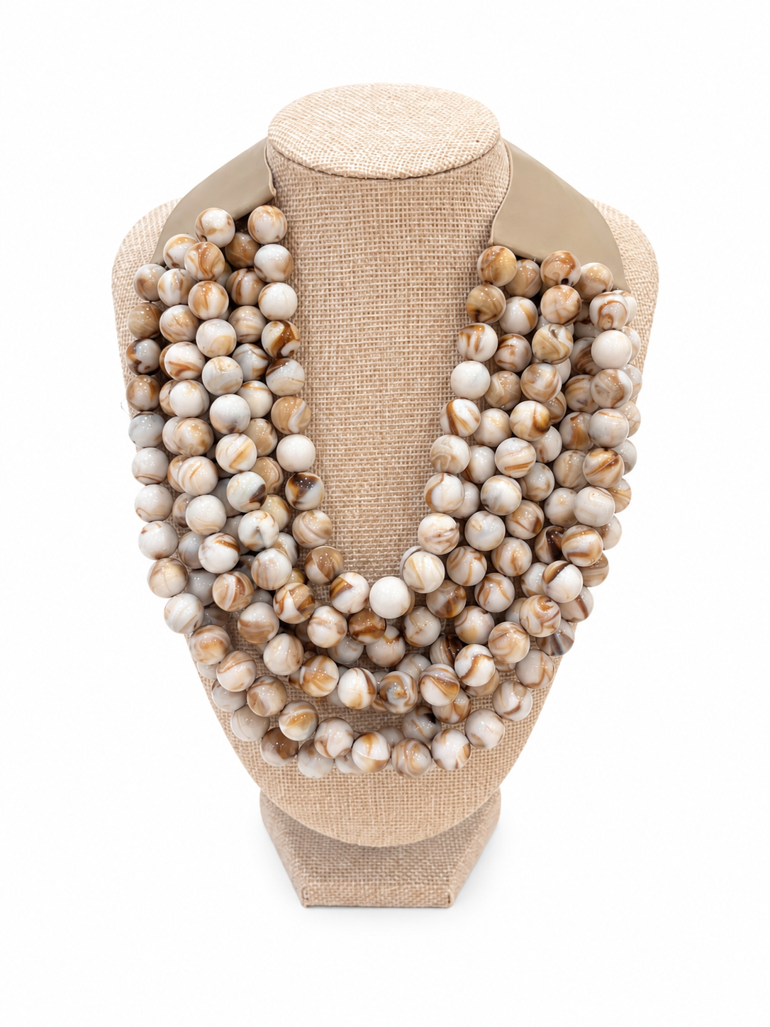 Agate Ball Bead Necklace