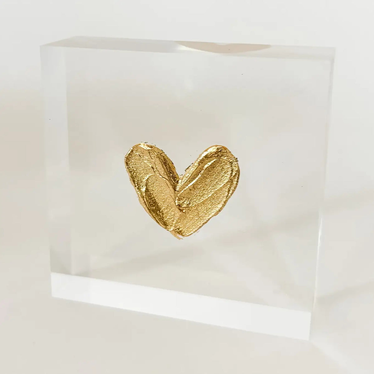 Single Painted Heart 3x3 Acrylic