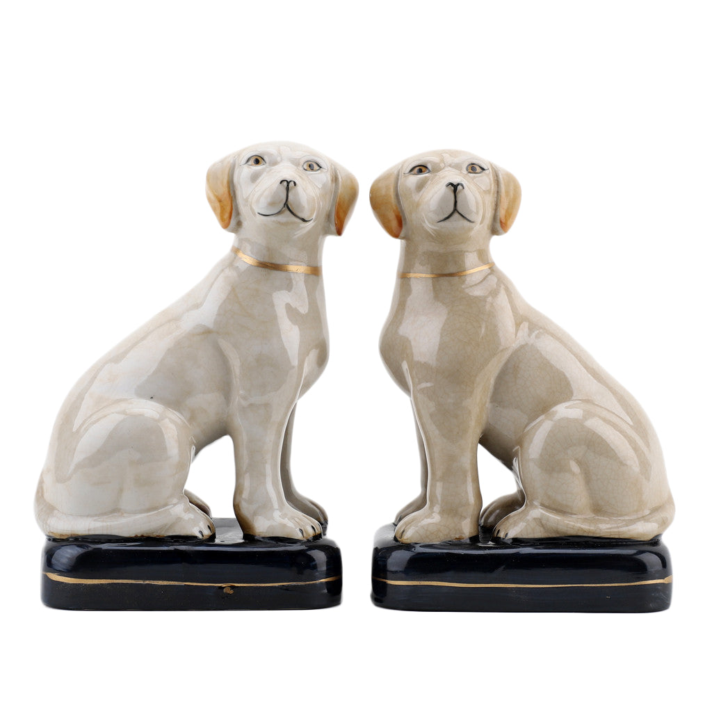 Staffordshire Dogs - Golden Labs 8"